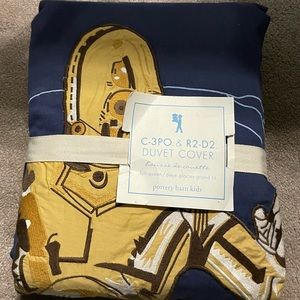 Pottery Barn Kids C-3PO & R2-D2 Full/Queen Duvet